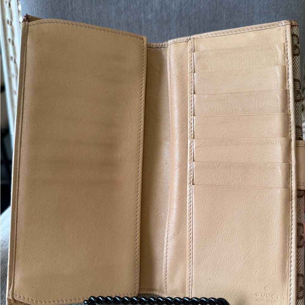 Gucci monogram wallet with double snap detail and dust bag - Picture 4 of 13